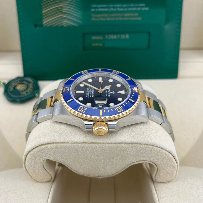 Rolex Submariner Date Steel Blue  And Yellow Gold